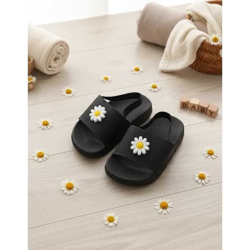 sandalias chinelos  bebe e infantil flor com elasticos 17 ao 25