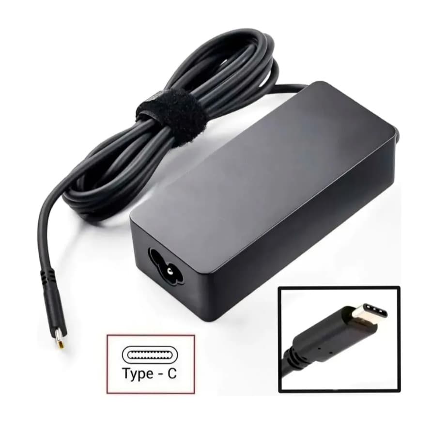 Fonte Carregador Compatível Notebook Lenovo Dell Hp 65w Type-c Usb-c e celular 65W Bivolt