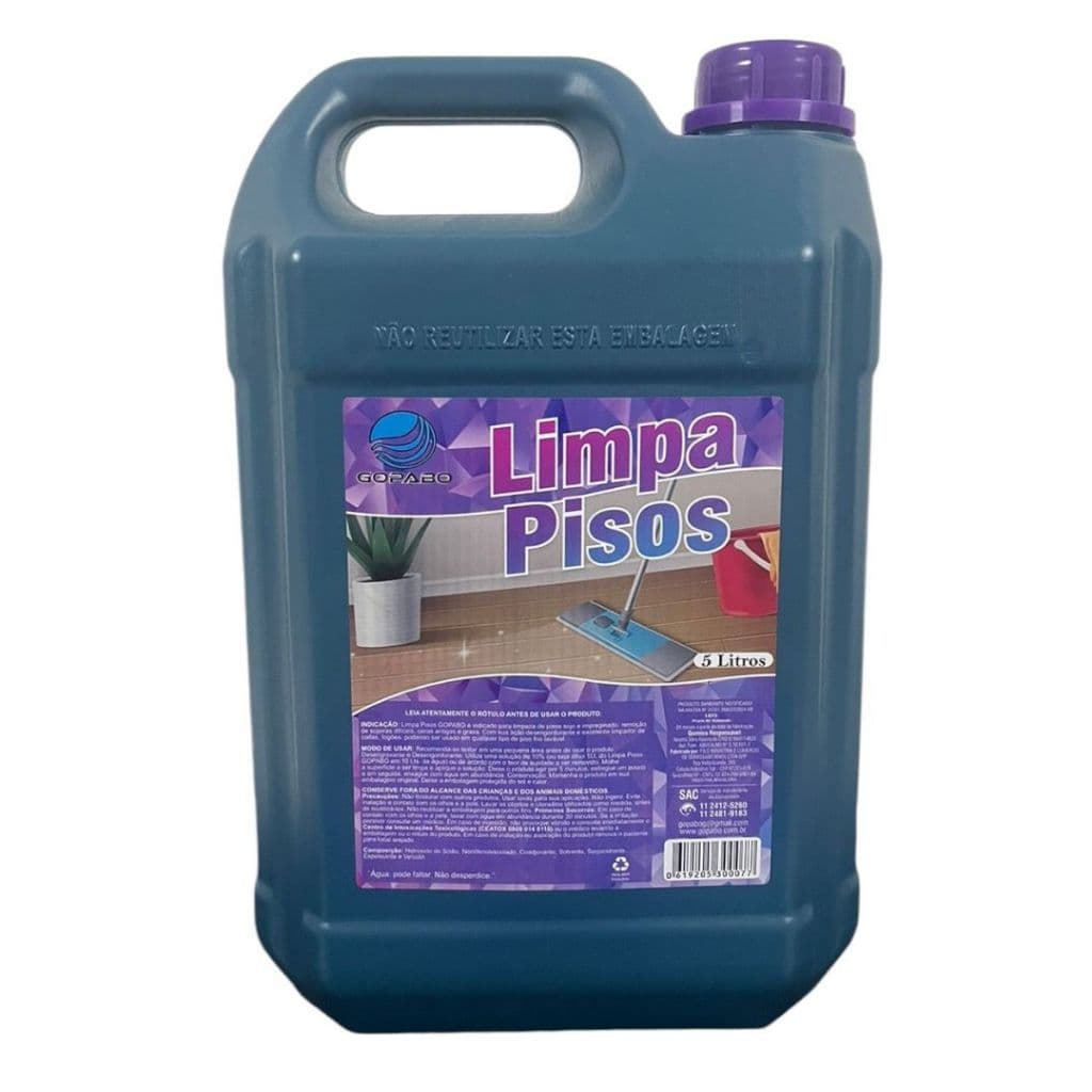 Limpa Piso Cerâmicas Azulejos Porcelanatos Profissional - 5 Litros