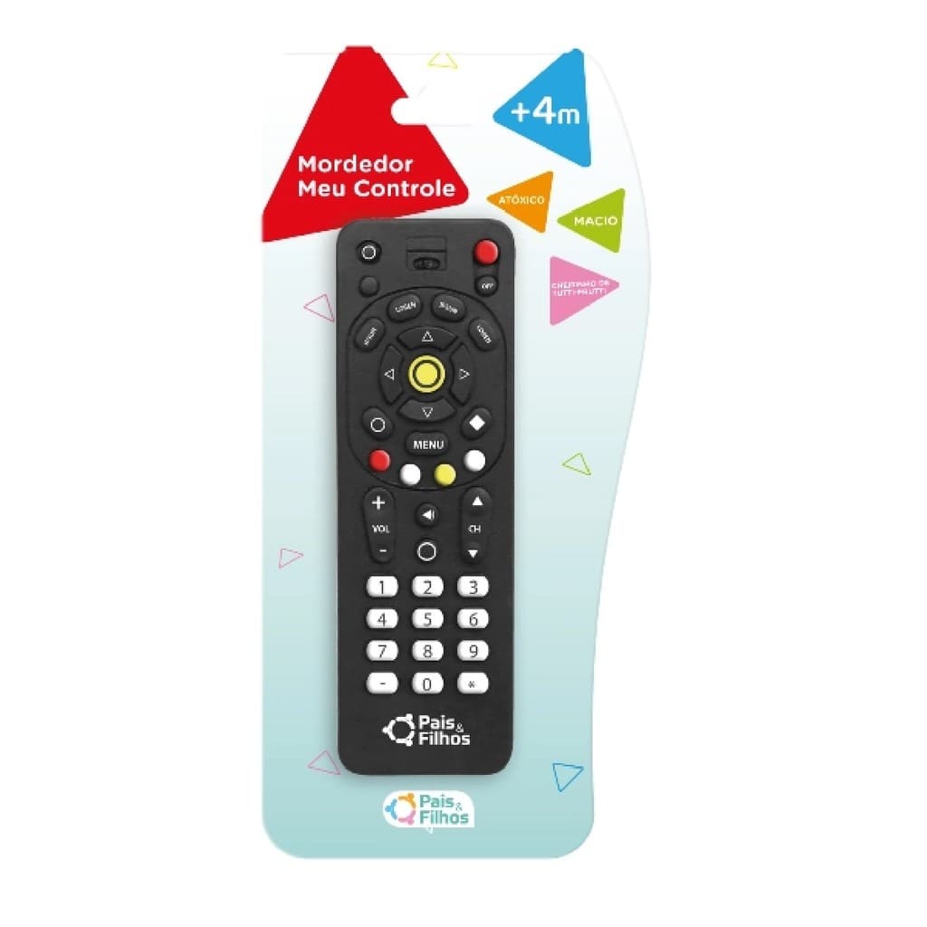 Mordedor Meu Controle de Vinil BPA Free +4 meses Pais&Filhos