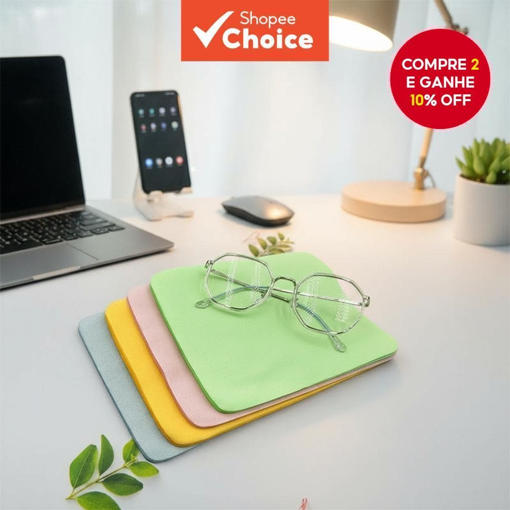  Pano de limpeza de camurça de microfibra feito de veludo de pele de veado para telas, câmeras e lentes