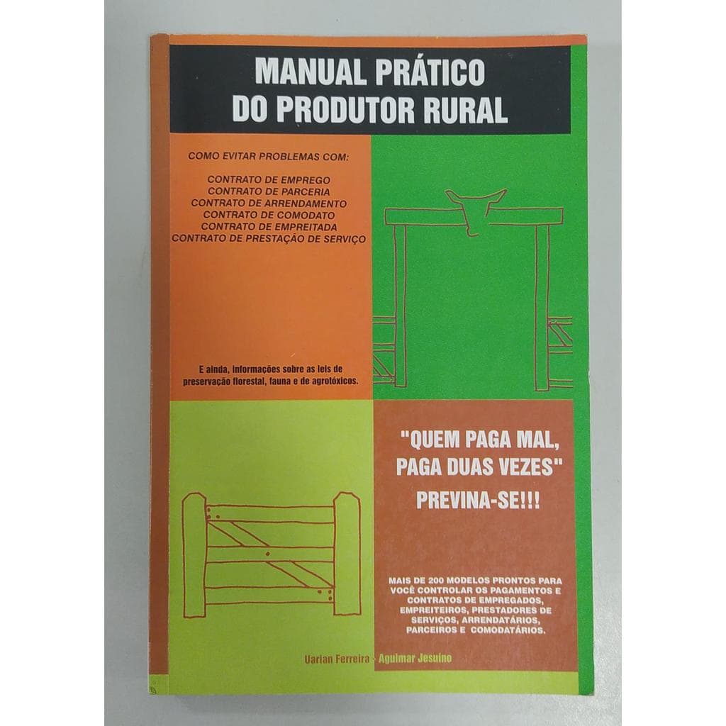 Manual Prático Do Produtor Rural de Uarian Ferreira ; Aguimar Jesuino 7710644
