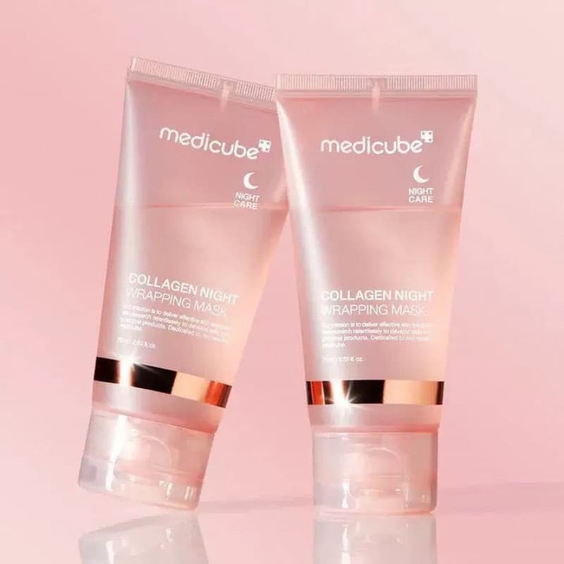 Medicube Colágeno Noite Embrulho Máscara Rejuvenescimento Peptídeo Reparação Noturna Hidratante facial Cuidados Faciais
