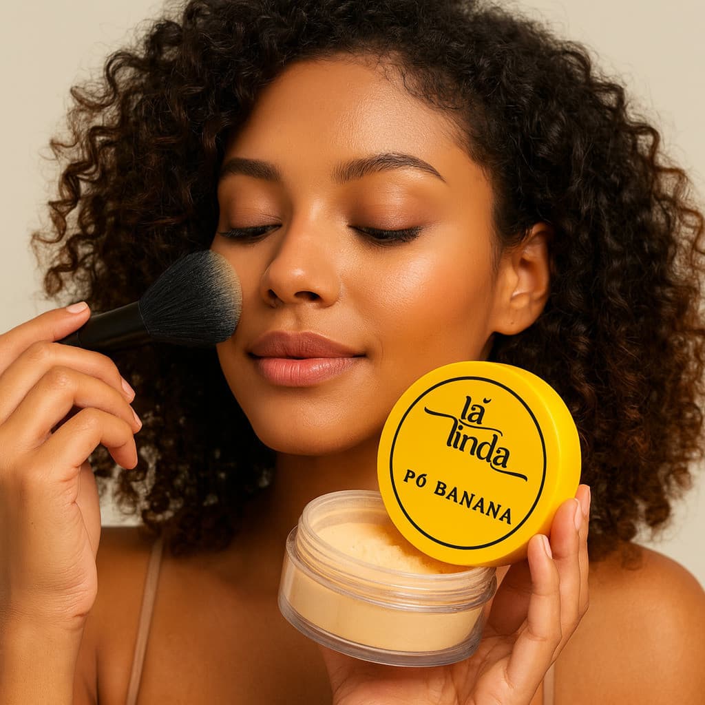 Tá Linda Pó Banana – Pó Solto Matificante de Longa Duração