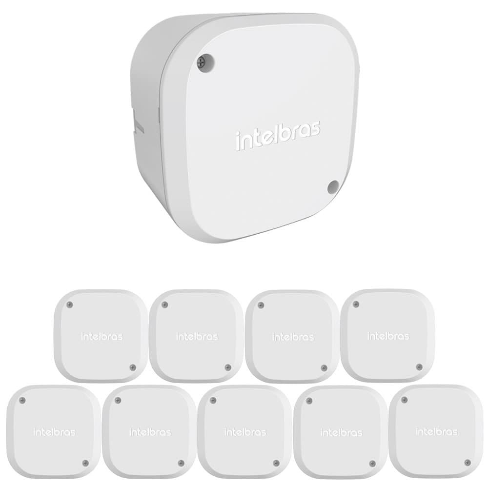 Kit 10 Caixas de Passagem Plástica Câmeras Bullet/Dome Interno VBOX 1100 Intelbras