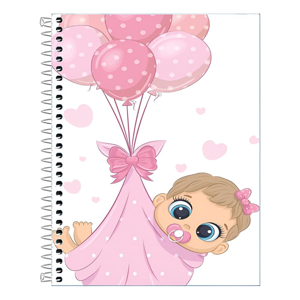 Caderno Escolar Baby 1 Matéria Capa Dura