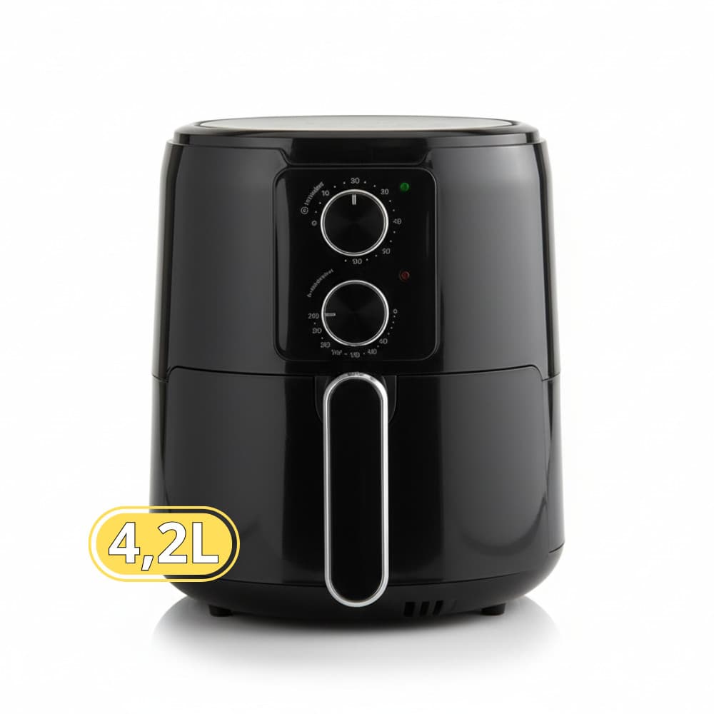 Fritadeira Elétrica Air Fryer Kian AF-103S 4,2L - 1600W - Turbo Air 360° - Preta