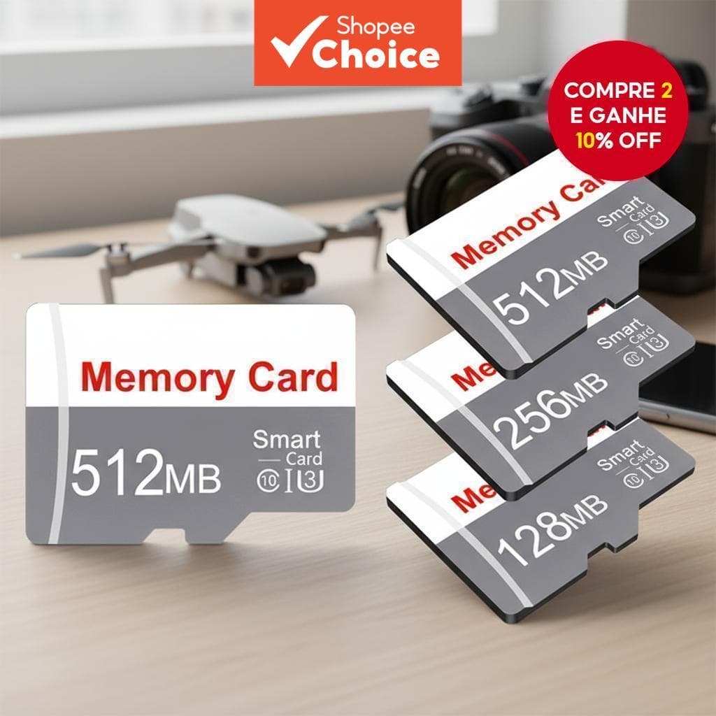  Microdrive Cartão de Memória Flash Micro SD TF 128MB 256MB 512MB para Câmeras, Áudio de Carro, Vigilância