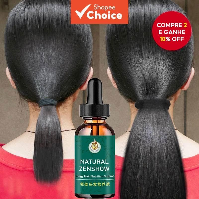  Óleo Essencial de Crescimento de Cabelo New Africa Wild Ginger para Fortalecimento e Prevenção da Queda, Redução de