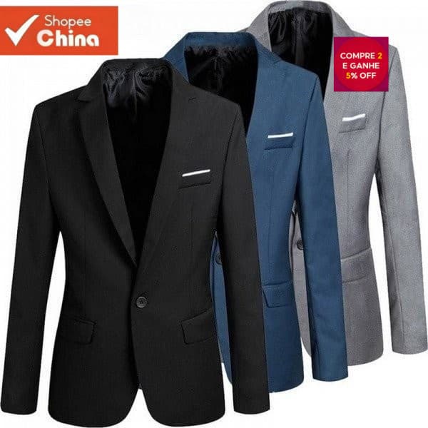 Blazer Masculino Moderno Casual Slim Fit MNHW