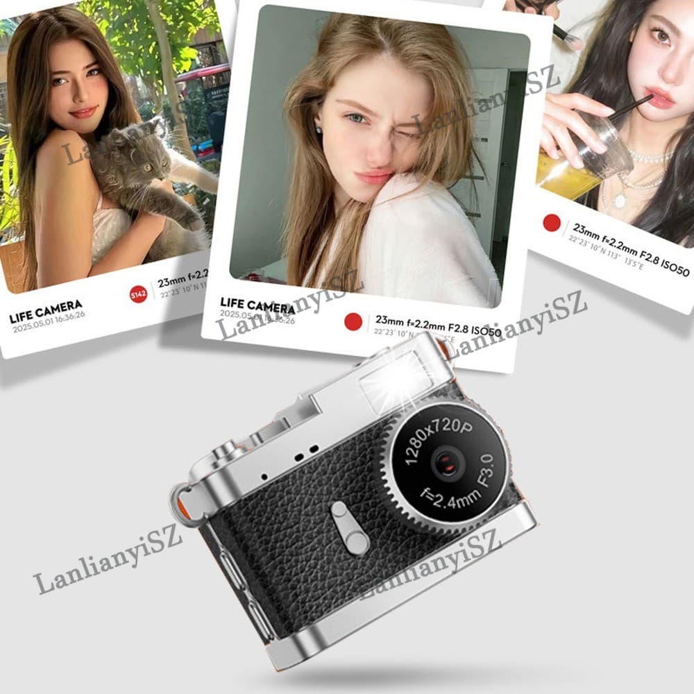 Mini Câmera Com Tela Interior Casa Esporte Ao Ar Livre HD 720p Portátil Vintage Muito Pequena Filmadora Gravador De Víde