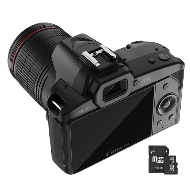 Câmera DSLR D5 HD WiFi com câmera dupla 4K e 64 milhões de pixels para beleza digital