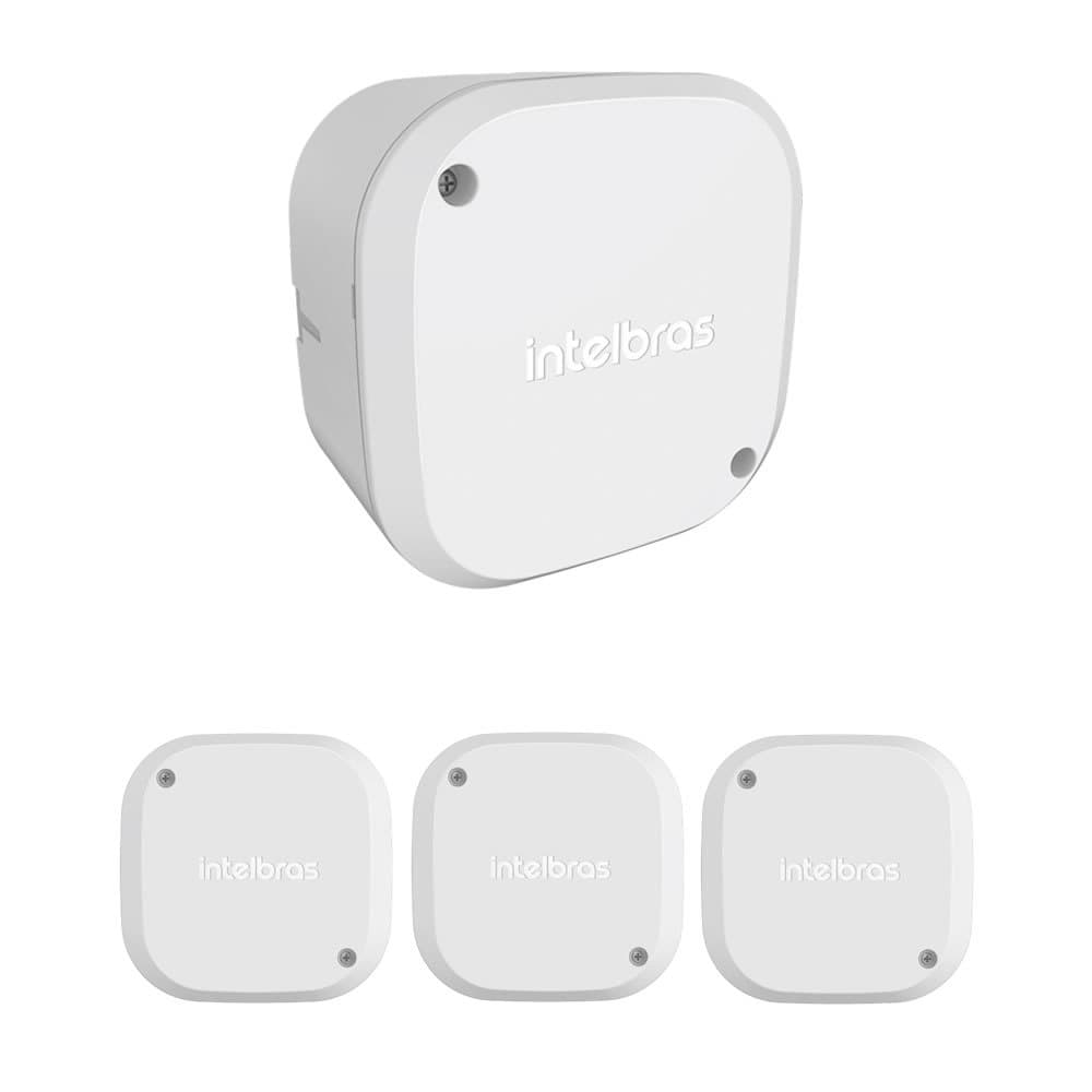 Kit 4 Caixas de Passagem Plástica Câmeras Bullet/Dome Interno VBOX 1100 Intelbras