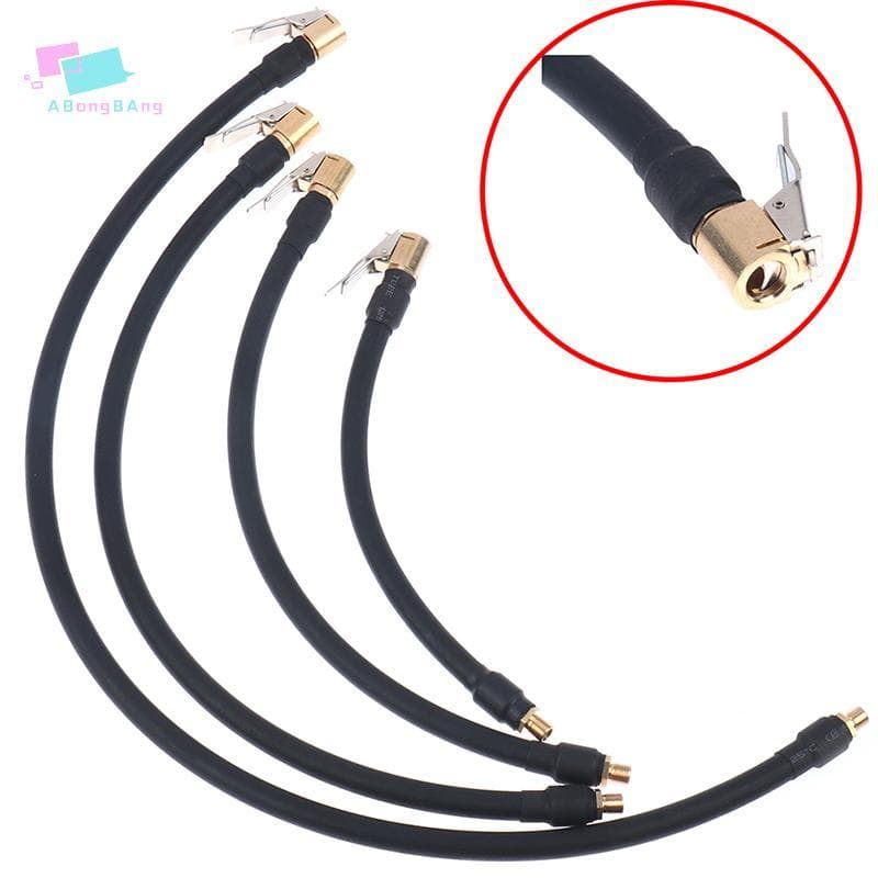 Adaptador De Tubo De Extensão De Válvula De Pneu Flexível De Mangueira De Borracha Abongbanghn Para Bomba De Inflador De