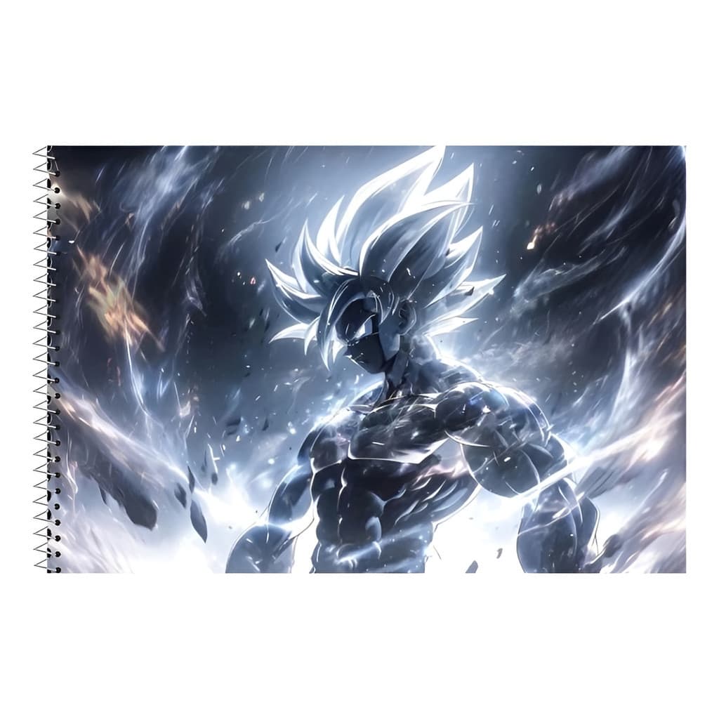 Caderno De Desenho Goku Superior Escolar 96 Fls