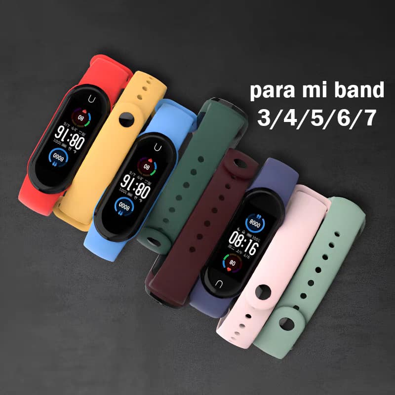 Lua cheia Pulseira Silicone Para Mi Band 3 4 5 6 7 silicone novo lacrado mi band 3 4 5 6 7