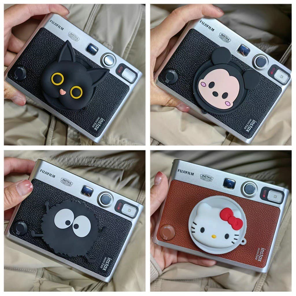 Adequado Para Compatível Com Imagem Colorida Adequada Fujifilm Instax Mini Evo Tampa De Lente De Silicone Especial Capa 