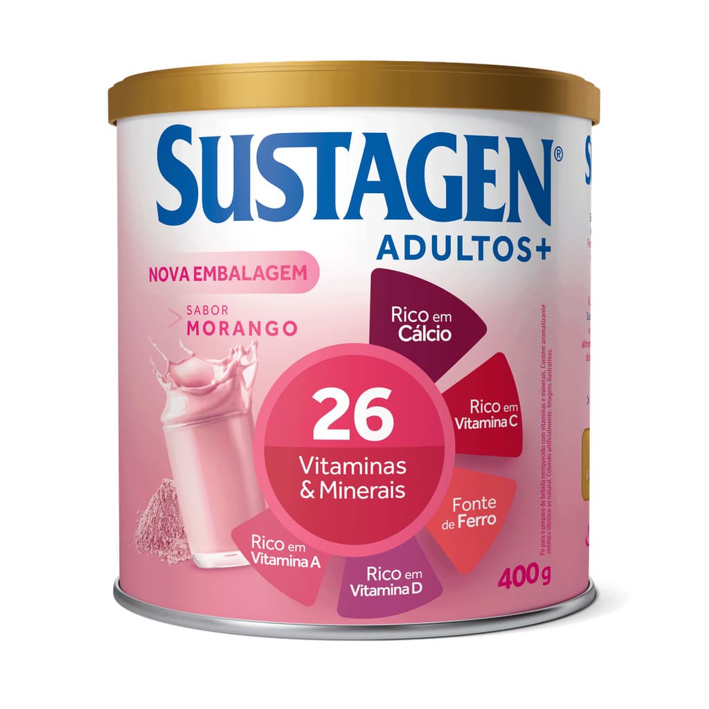 Sustagen Adulto Sabor Morango 400G