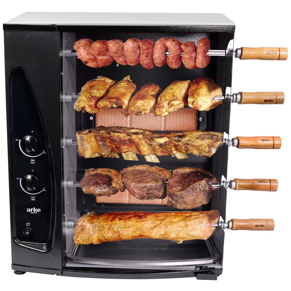 Churrasqueira a Gás Rotativa Arke - AGR-05 Bivolt