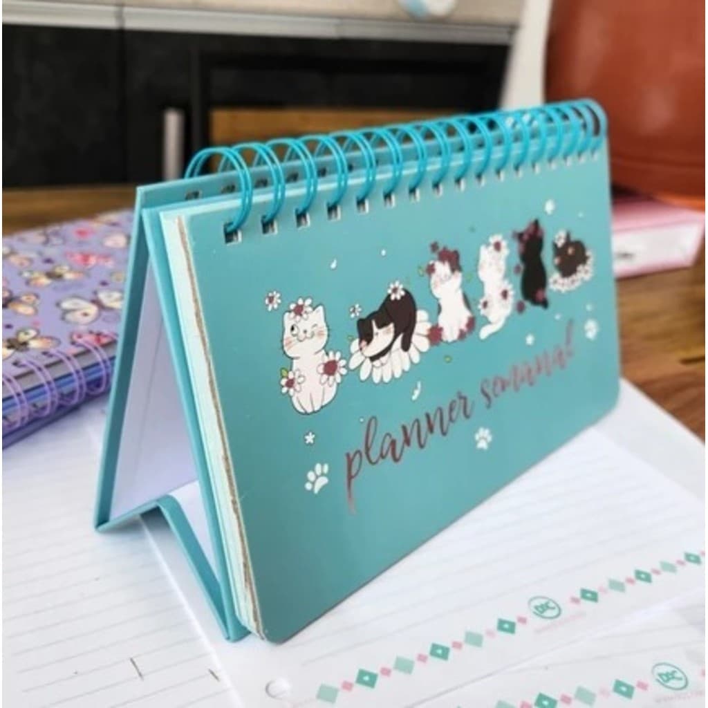 Planner Gatinho Cute – Organização Semanal  – Ideal para Estudos, Trabalho, Planejamento Pessoal e Rotina Criativa