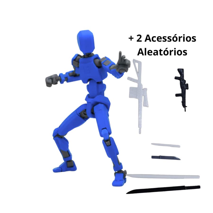 Dumy articulado GRANDE ou PEQUENO boneco AZUL