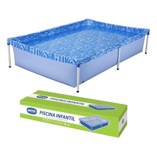Piscina Retangular INFANTIL Pequena 1000 Litros Portátil - Mor
