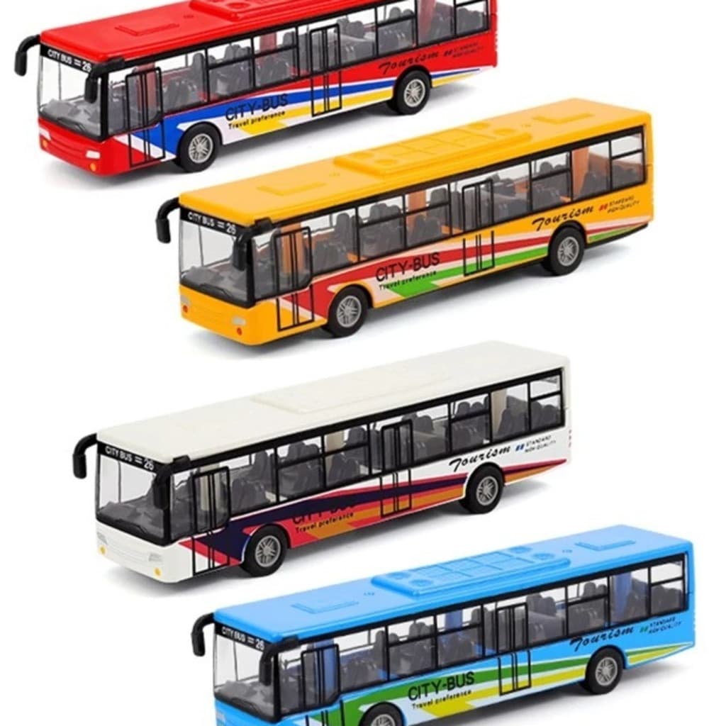 Onibus Miniatura Metal Die Cast 1:87 Varias Cores Unitário