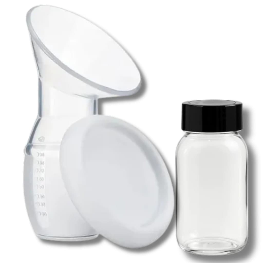 Copo Extrator Coletor De Leite Materno Silicone Atoxico Bpa Free / Pote Armazenamento 200ML