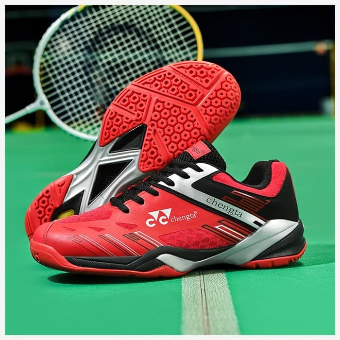 COD Homens Mulheres Respirável Sapatos de Badminton Sapatos de Treinamento Antiderrapantes Calçados Esportivos Tamanho G