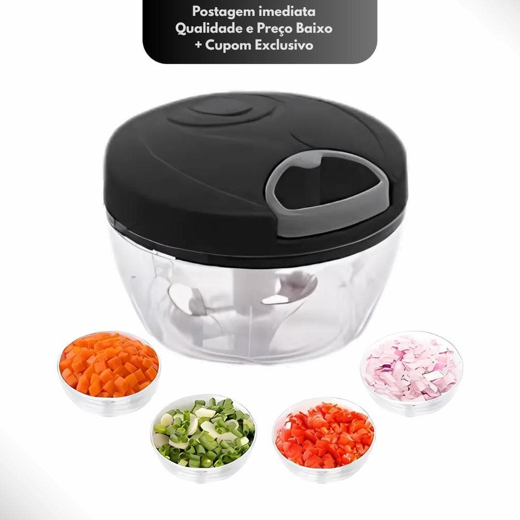 Processador Semiautomático Preto 170ml - Compacto, Versátil e Fácil de Limpar Triturador Originalline