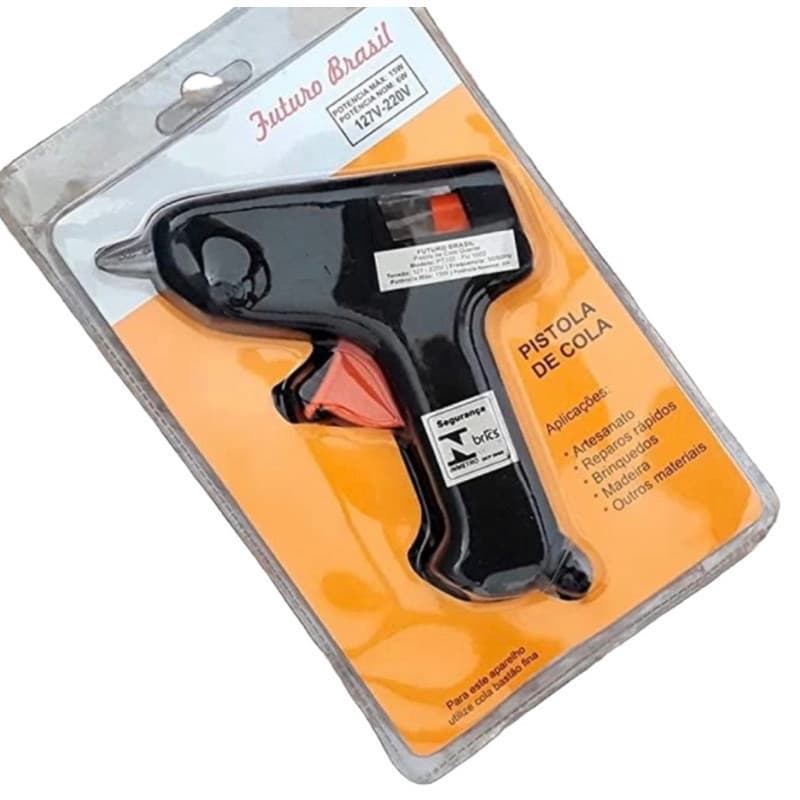 Pistola de Cola Quente 15W Bastao Fino Bivolt