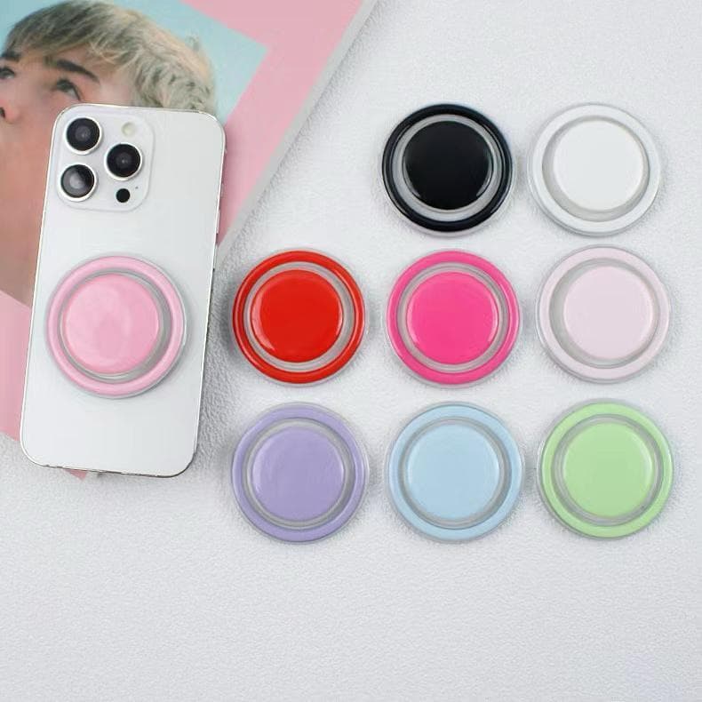 Suporte de Dedo para Celular Ajustável Grip Antiderrapante Multicores