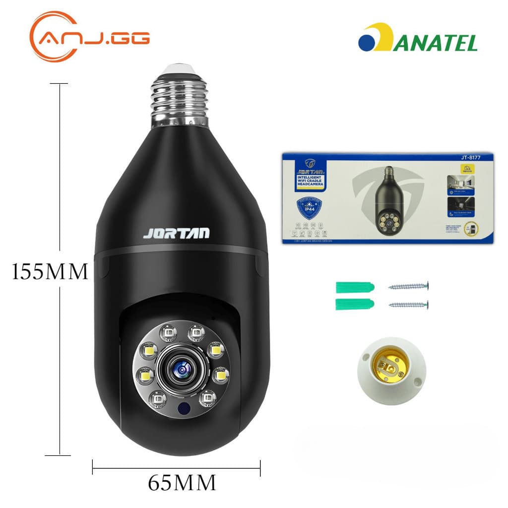 câmera de segurança wi fi  Com Microfone e Alto-falante Visão Noturna, 360°via App yosse