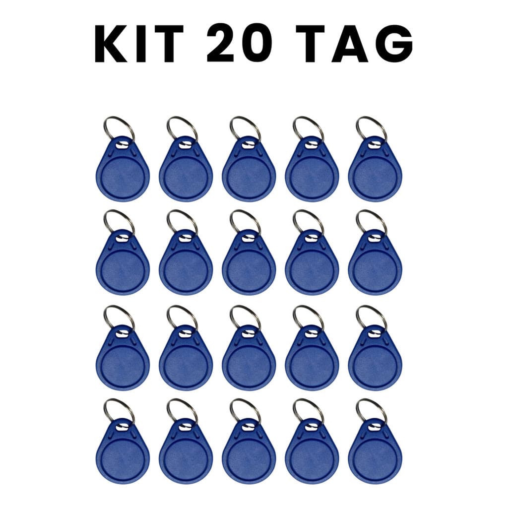 Kit 20 Chaveiro Tag Proximidade Rfid 125khz - Ideal