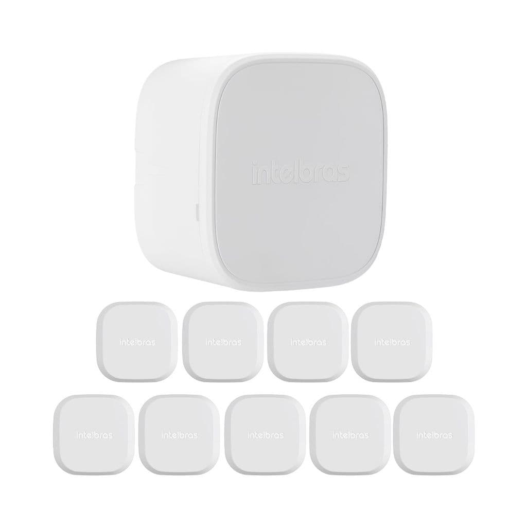 Kit 10 Caixas de Passagem Plástica Câmeras Bullet/Dome Interno VBOX 1000 Mini Intelbras