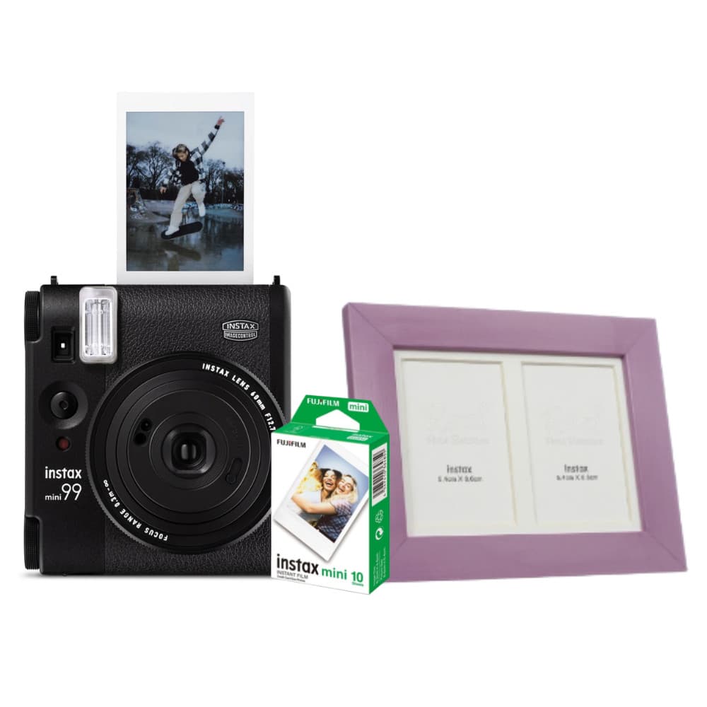 Kit Instax Mini 99 PRO  + 10 FT + 5 Porta Retrato Lilás