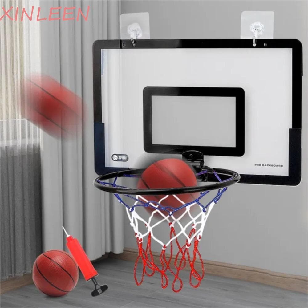 Conjunto De Cesta De Basquete Interna XINLEEN , Mini Dobrável Com Encosto Para Crianças