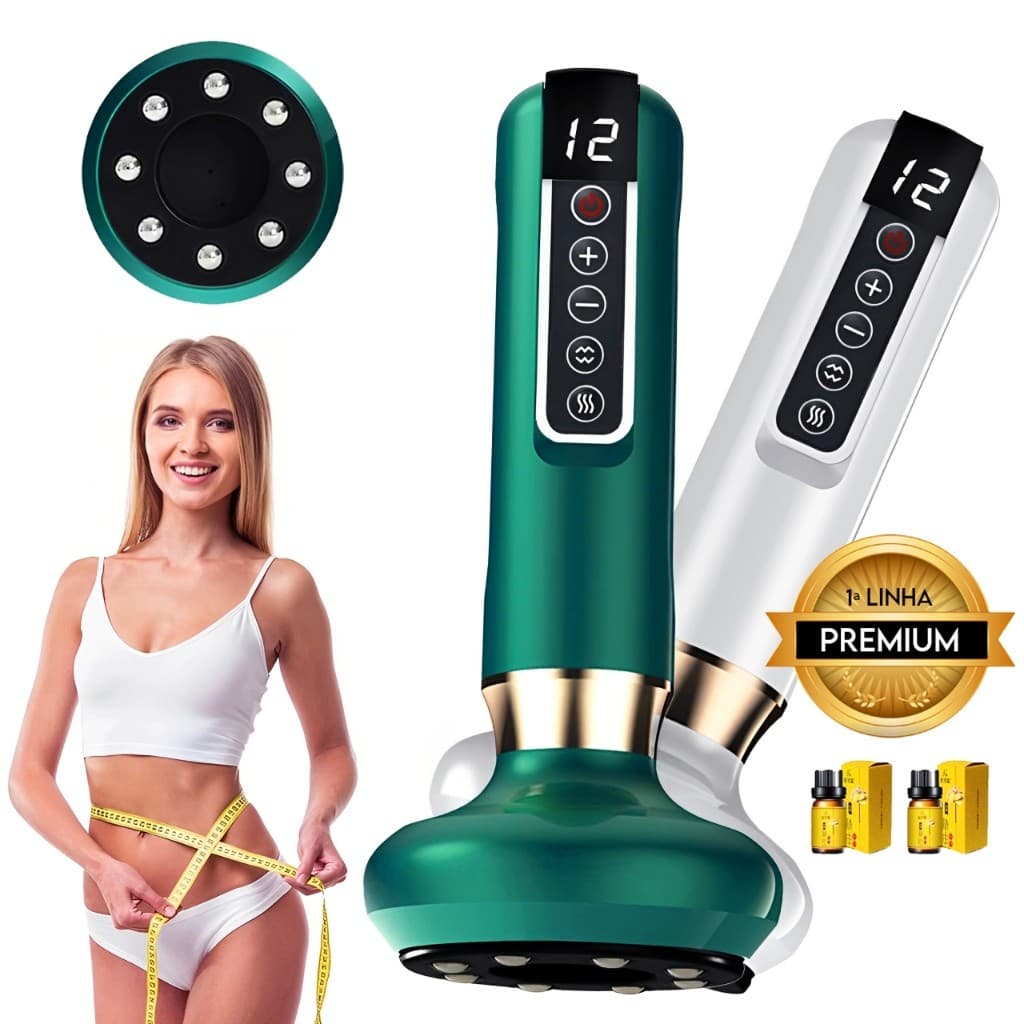 Massageador Sucção Vácuo Terapia Infravermelho Redutor de Medidas
