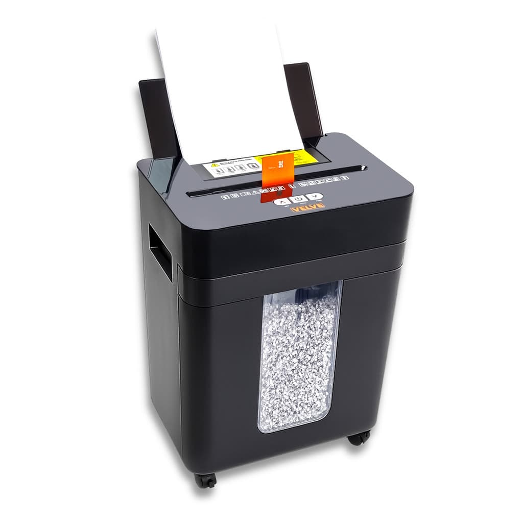 Fragmentadora Automática 150 Folhas 25L Papel Cartão Trituradora Picotadora VELVE FR5