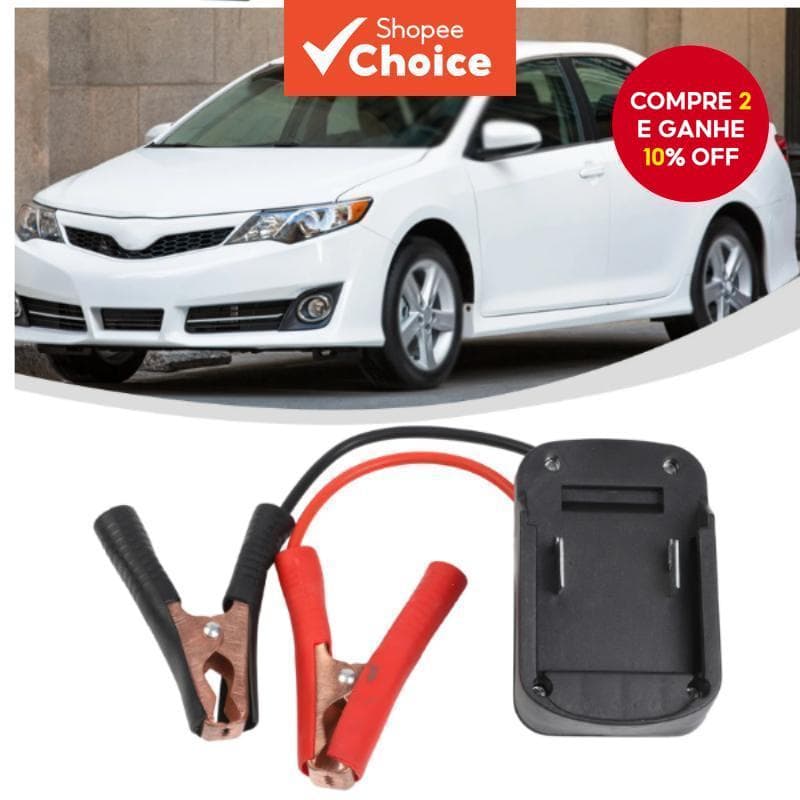  Adaptador portátil de partida elétrica para cabos Makita, carregador de carro de lítio, ignição com scanner OBD2 para