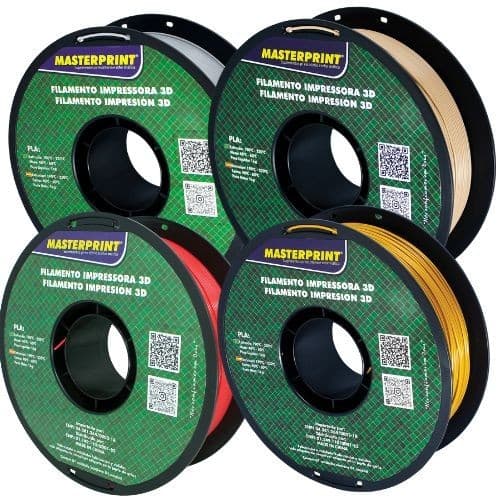Filamento PLA Premium Masterprint 1Kg 1.75mm Impressora 3d