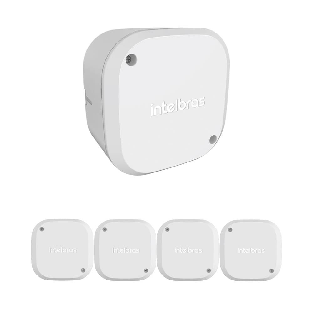 Kit 5 Caixas de Passagem Plástica Câmeras Bullet/Dome Interno VBOX 1100 Intelbras