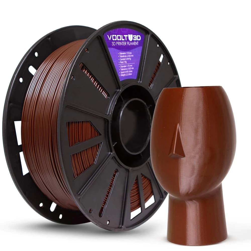 Filamento PET-G HF Premium Marrom Cappuccino - 1KG