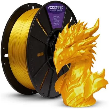 Filamento PLA Dourado Ultra V-Silk 1 KG