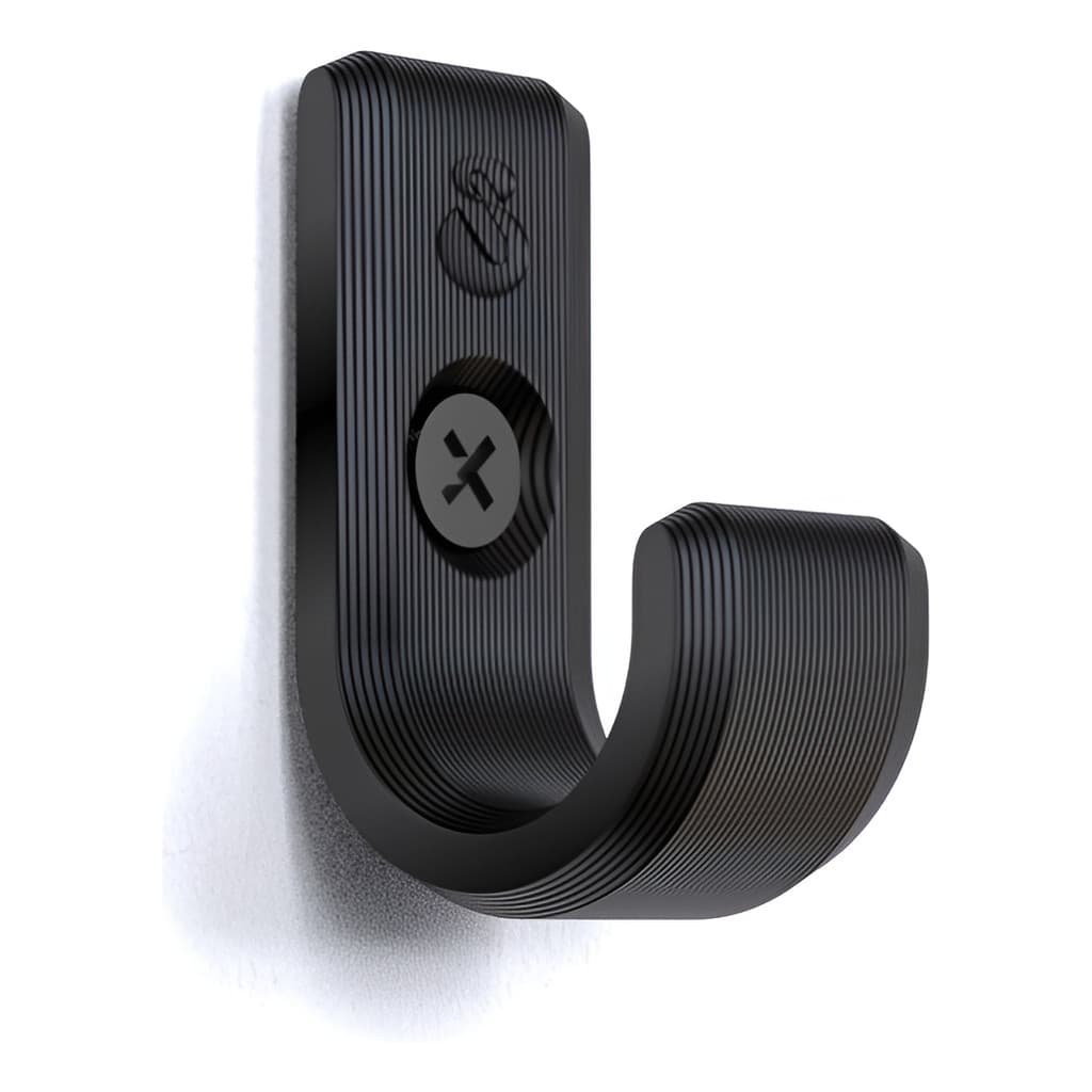 Kit 4 Ganchos Pendurador Parede Toalha Roupa Bolsa Boné Gj Cor Preto