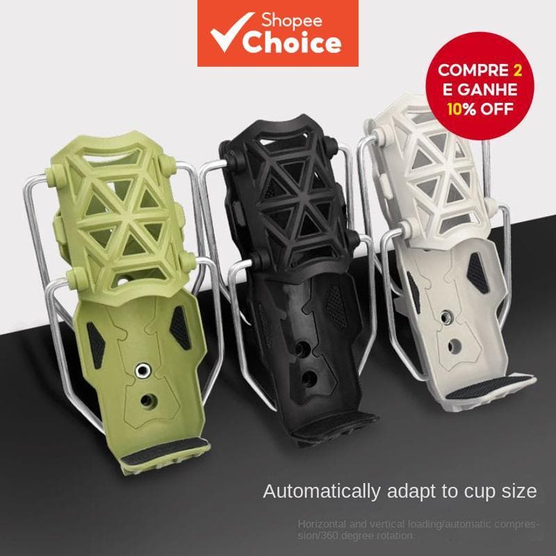  Porta-copos para motocicleta, protetor de para-choque universal para veículos elétricos adaptável com porta-copos
