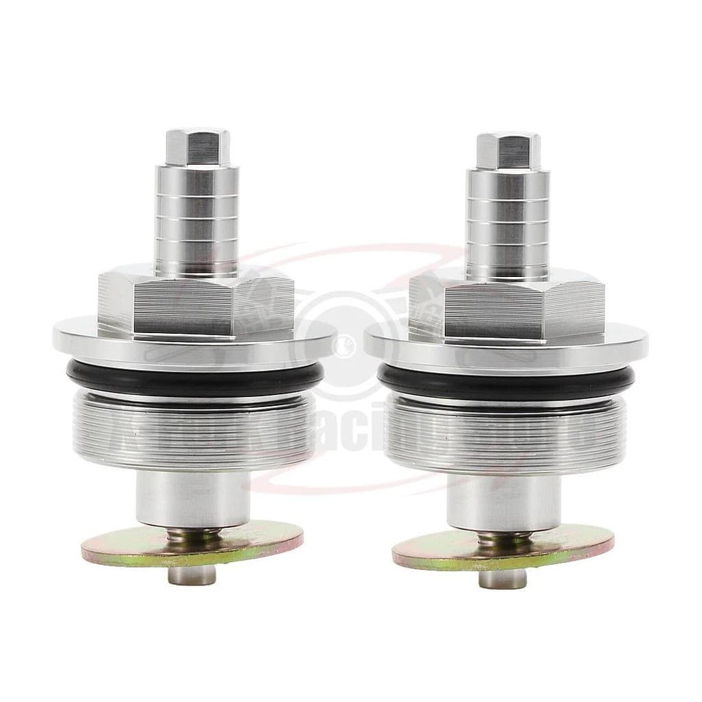 Par De Tampas De Garfo De Pré-Carga Para SUZUKI VX800 1990-1996 DR750 1988-1989 DR800 1990 51351-44B00 Parafusos Tubo Di