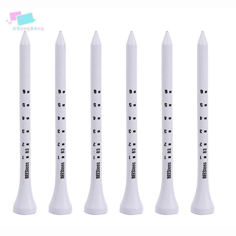 Abongbanghn 50 Peças Camisetas De Golfe 83mm Branco Madeira T Escala