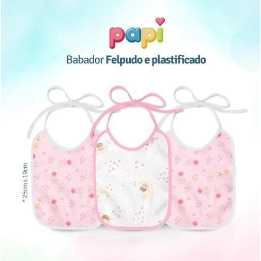 KIT 3 BABADORES FLANELADO E PLASTIFICADO.