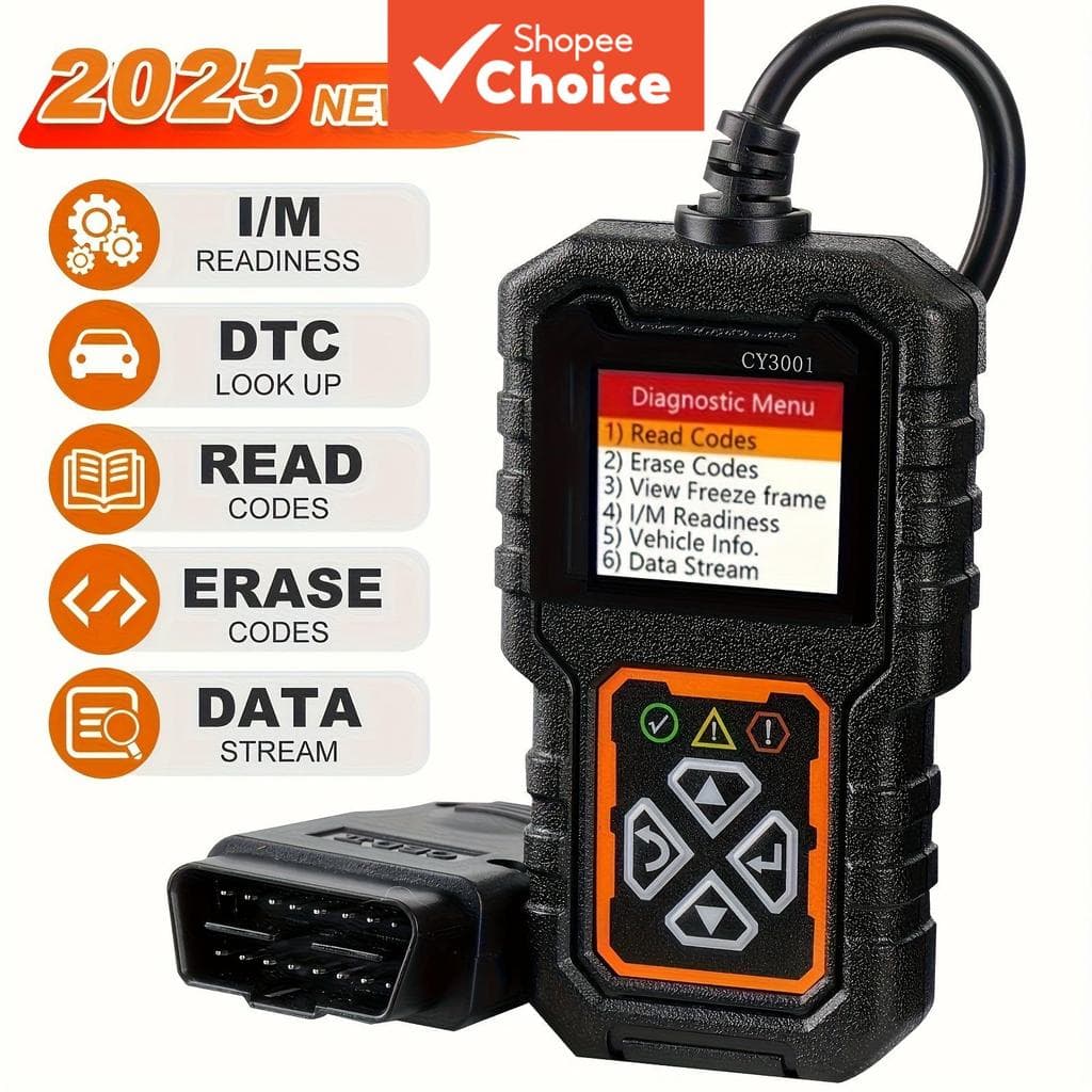 Scanner Obd Ii Universal Cy3001 Para Ler E Excluir Códigos De Falha De Veículos Pós-1996 Com Protocolo OBD2